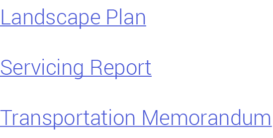 Landscape Plan Servicing Report Transportation Memorandum